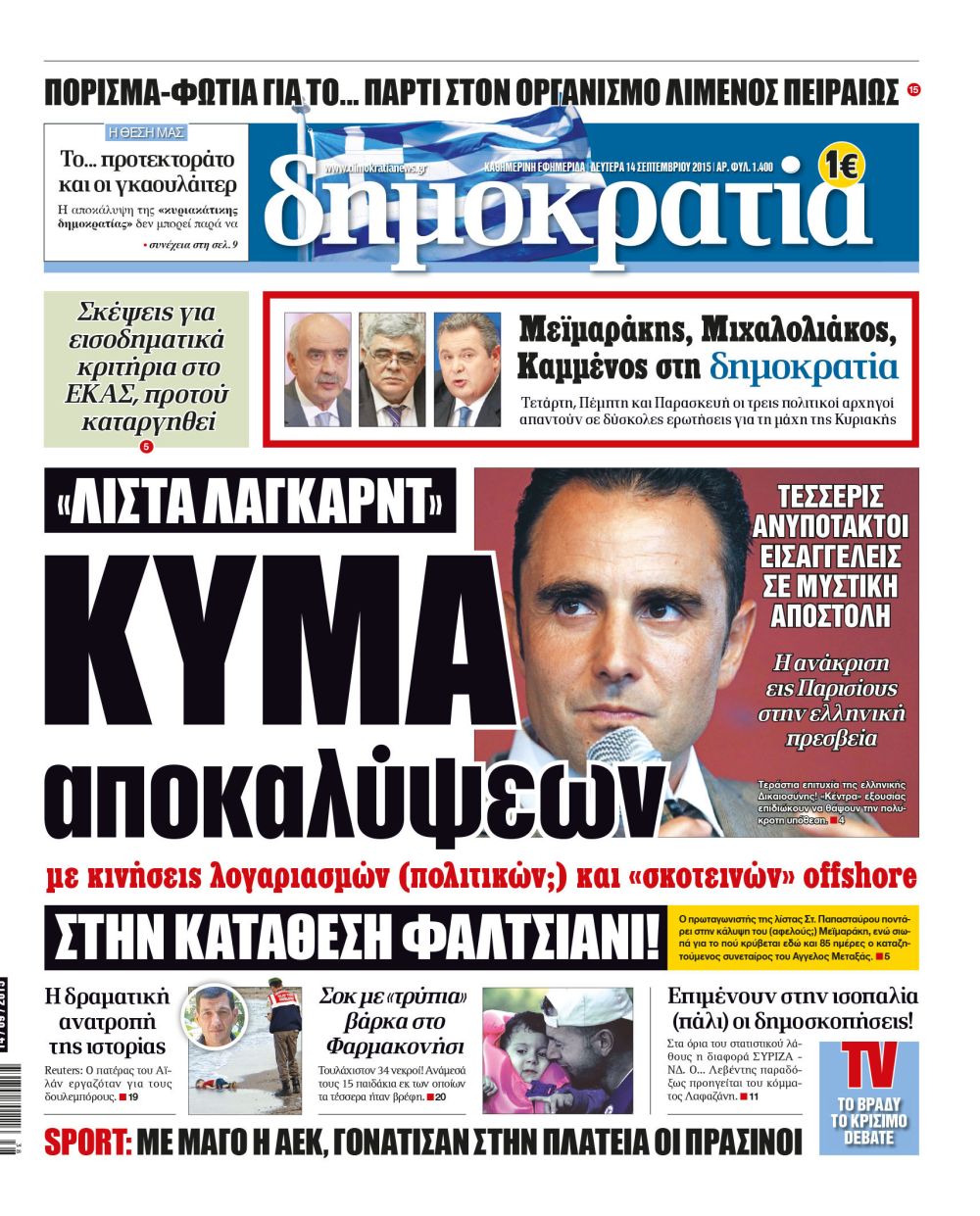 Θεσσαλονίκη Δευτέρα 14.09.2015