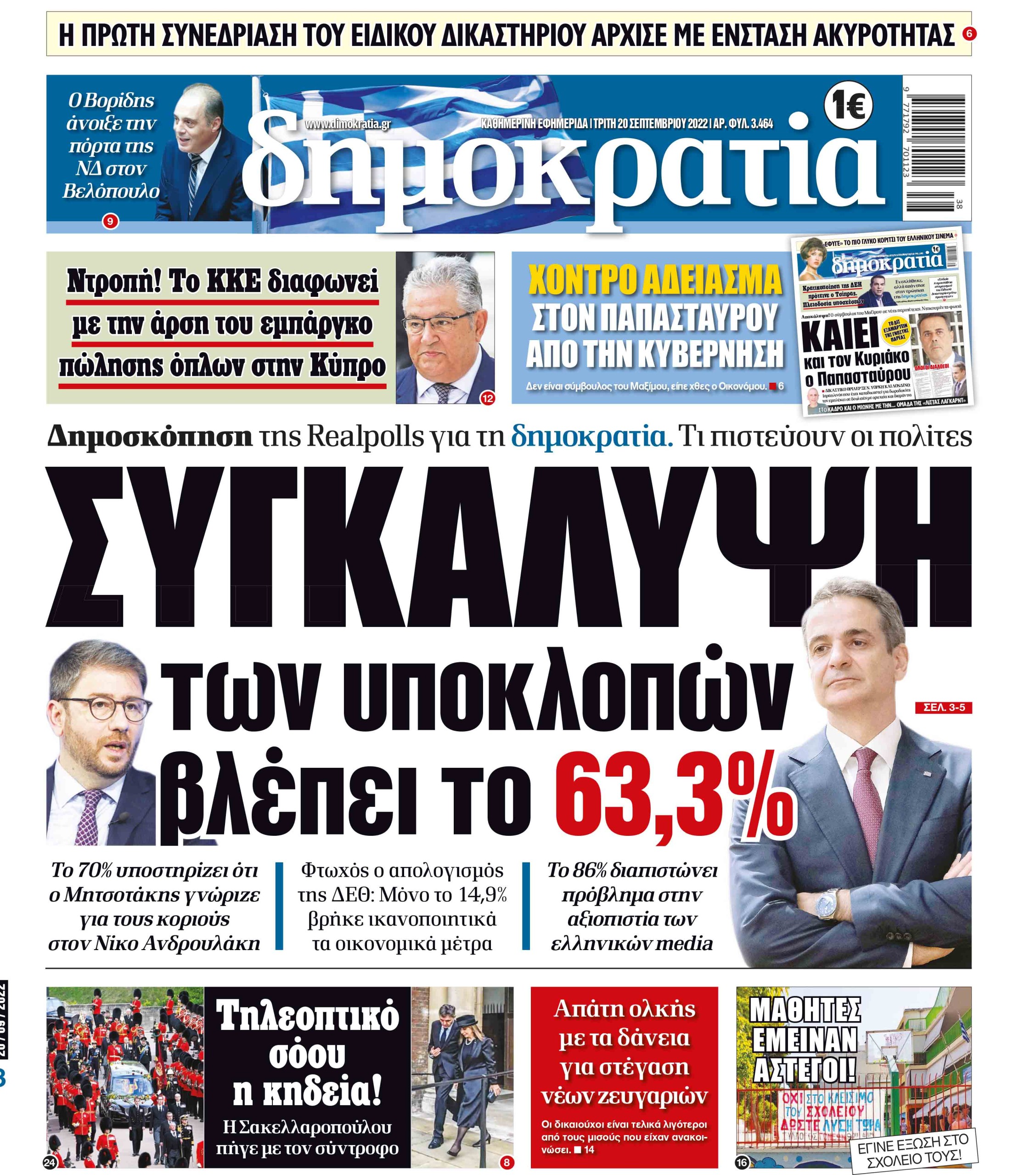 Τρίτη 20.09.2022