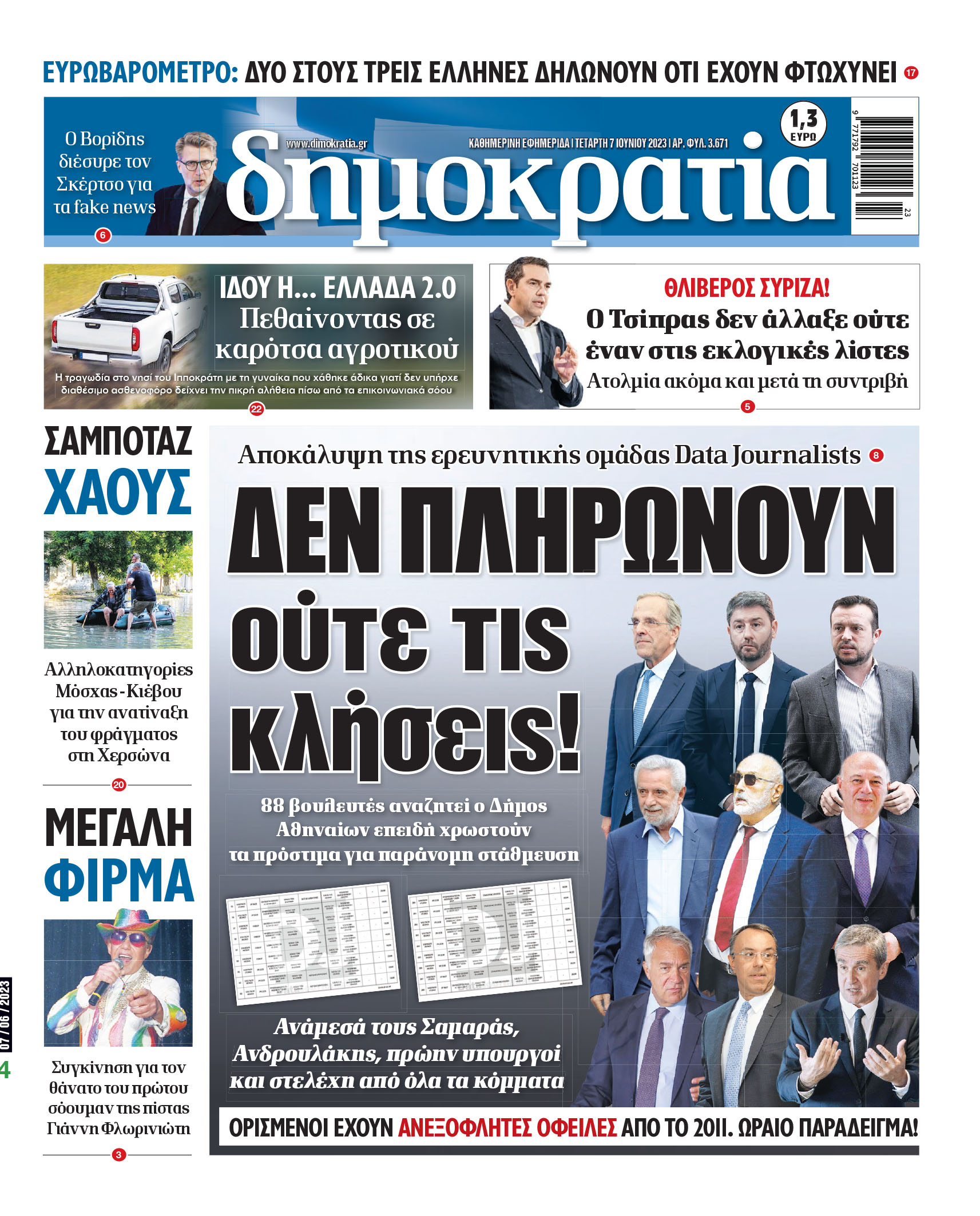 Τετάρτη 07.06.2023