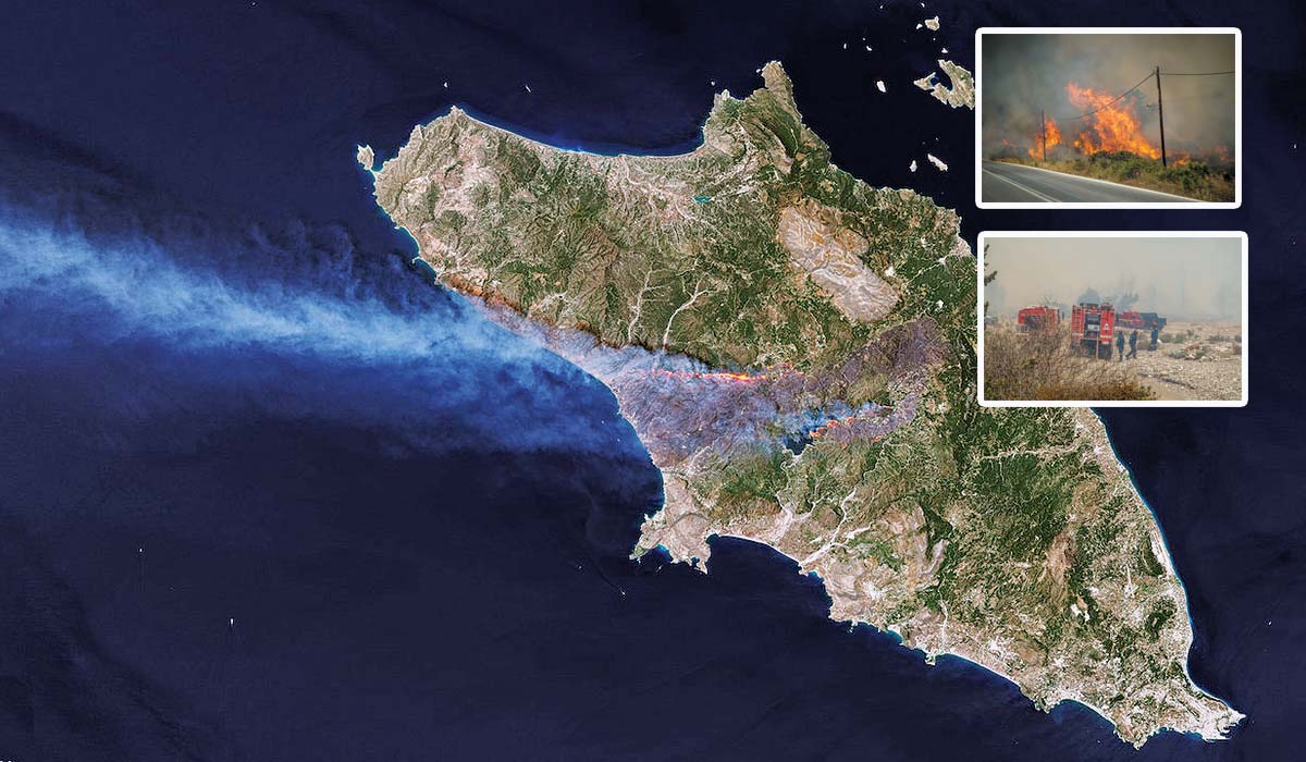Εφιάλτης στη Ρόδο οι συνεχείς αναζωπυρώσεις στα μέτωπα!
