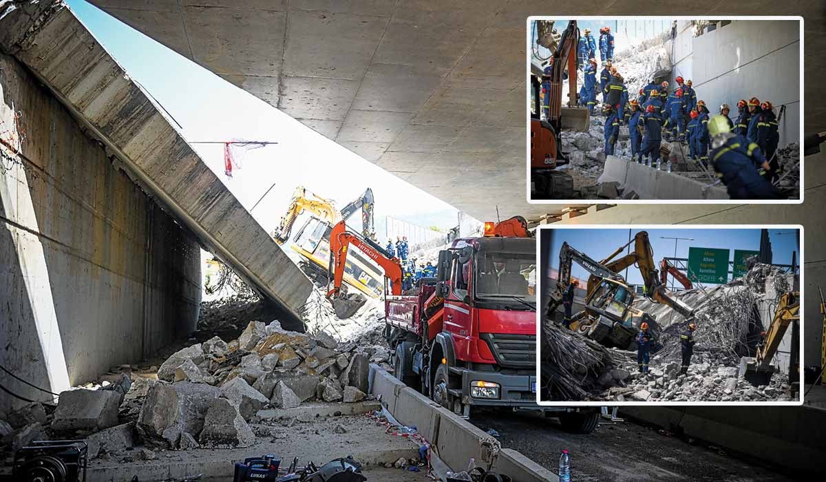 Απίστευτη τραγωδία με πτώση γέφυρας στην Πάτρα