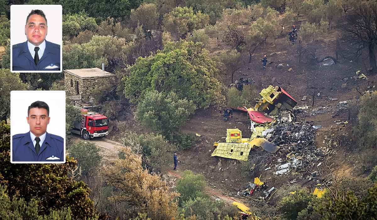 Πανελλήνιος θρήνος για τους ήρωες πιλότους της Καρύστου