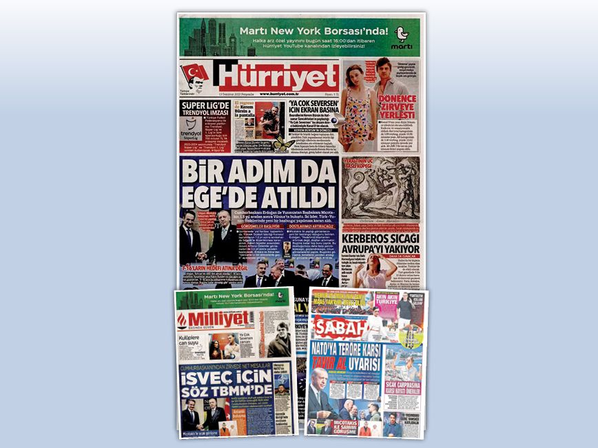 Πανηγυρίζουν τα τουρκικά ΜΜΕ, που έκαναν λόγο για μια νέα αρχή