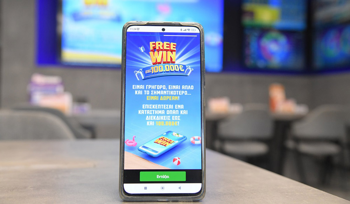 Με το νέο και εντελώς δωρεάν FREEWIN του OPAP Store App όλοι τρέχουν στα καταστήματα ΟΠΑΠ για να διεκδικήσουν έως και 100.000 ευρώ κάθε ημέρα!