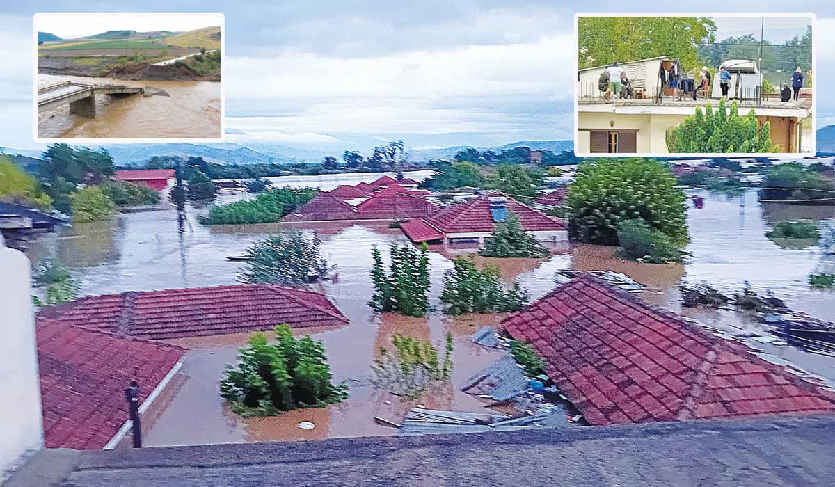 Εφιάλτης στην Καρδίτσα! Ανέβηκαν στις στέγες των σπιτιών για να γλιτώσουν
