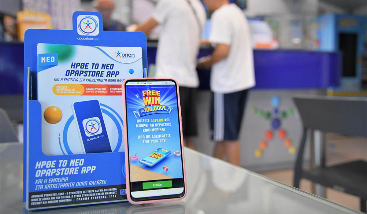 FREEWIN: Εντελώς δωρεάν μέσω του OPAP Store App για κέρδη έως και 100.000 ευρώ καθημερινά