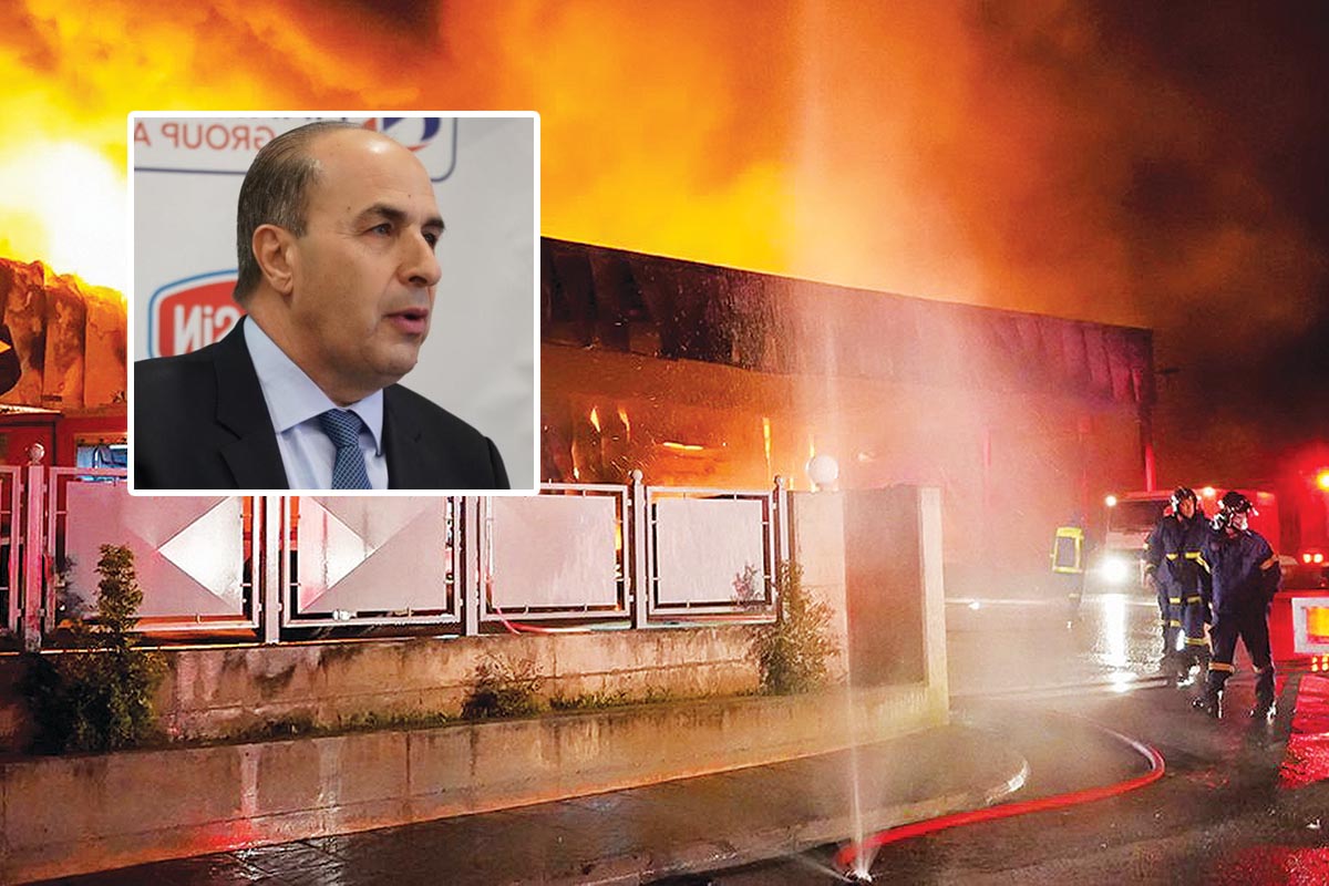 Σε εμπρησμό οφείλεται η φωτιά του εργοστασίου