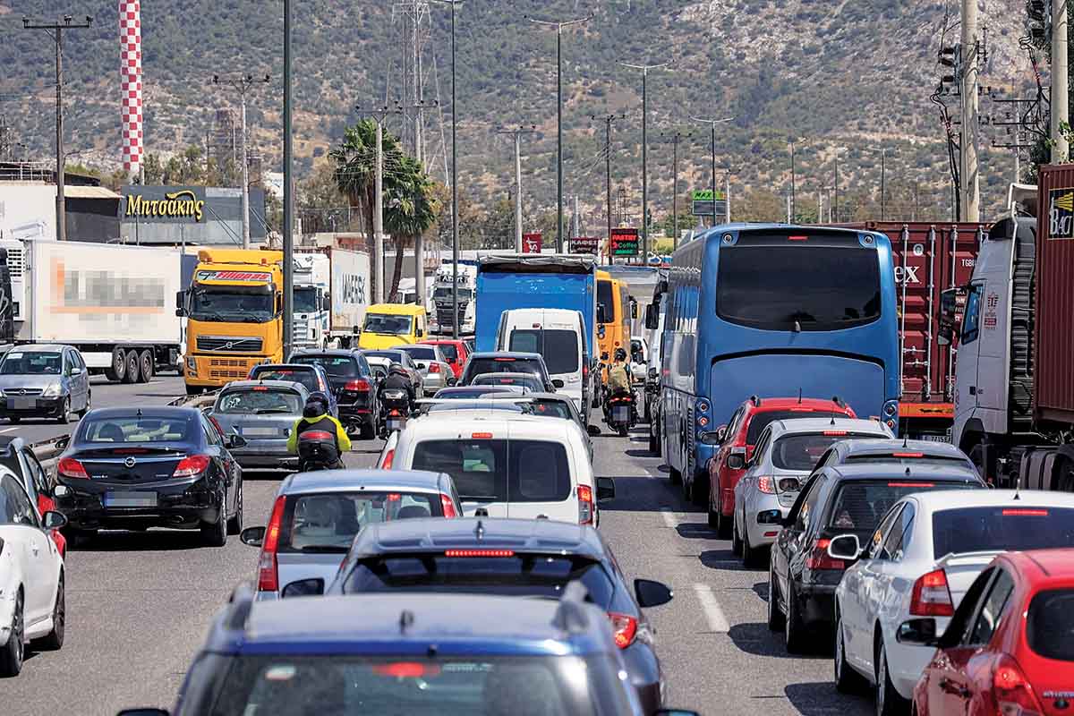 Ασφυκτικός κλοιός με διασταυρώσεις για ανασφάλιστα οχήματα