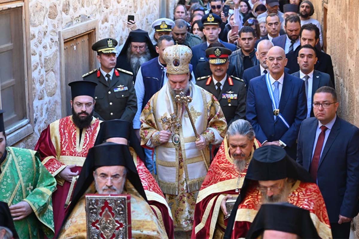 Τιμήθηκε η μνήμη της αγ. Αικατερίνης στο Σινά
