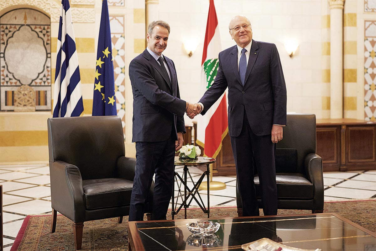 Ο Κυριάκος μοίρασε υποσχέσεις και «δώρα» στον Λίβανο