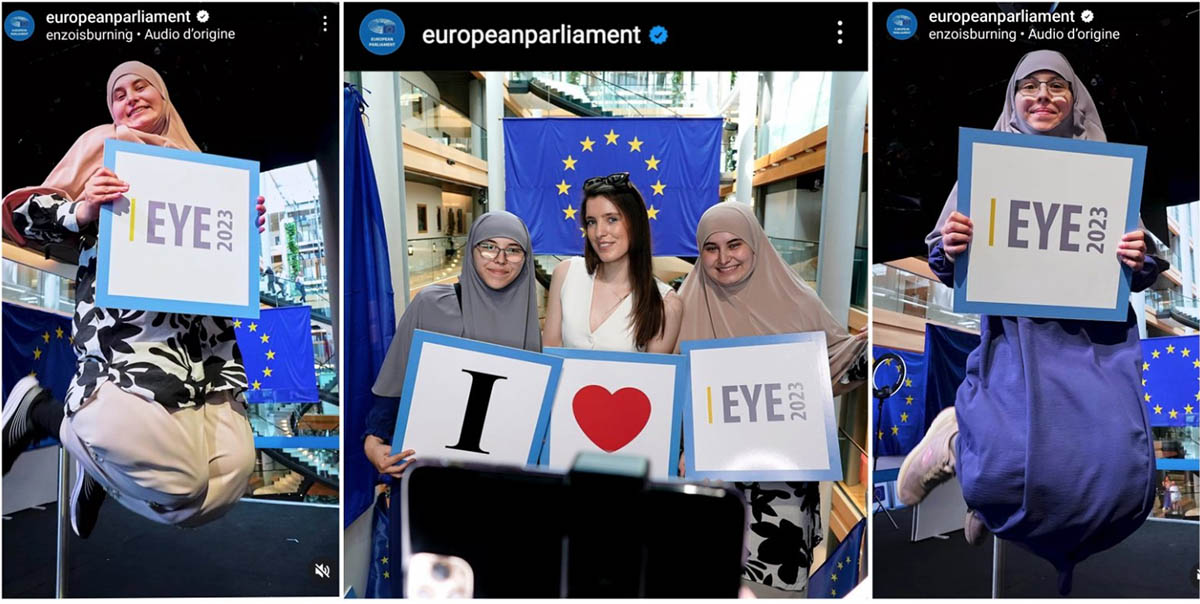H Ε.Ε. διαφημίζει και υιοθετεί τη μουσουλμανική μαντίλα!