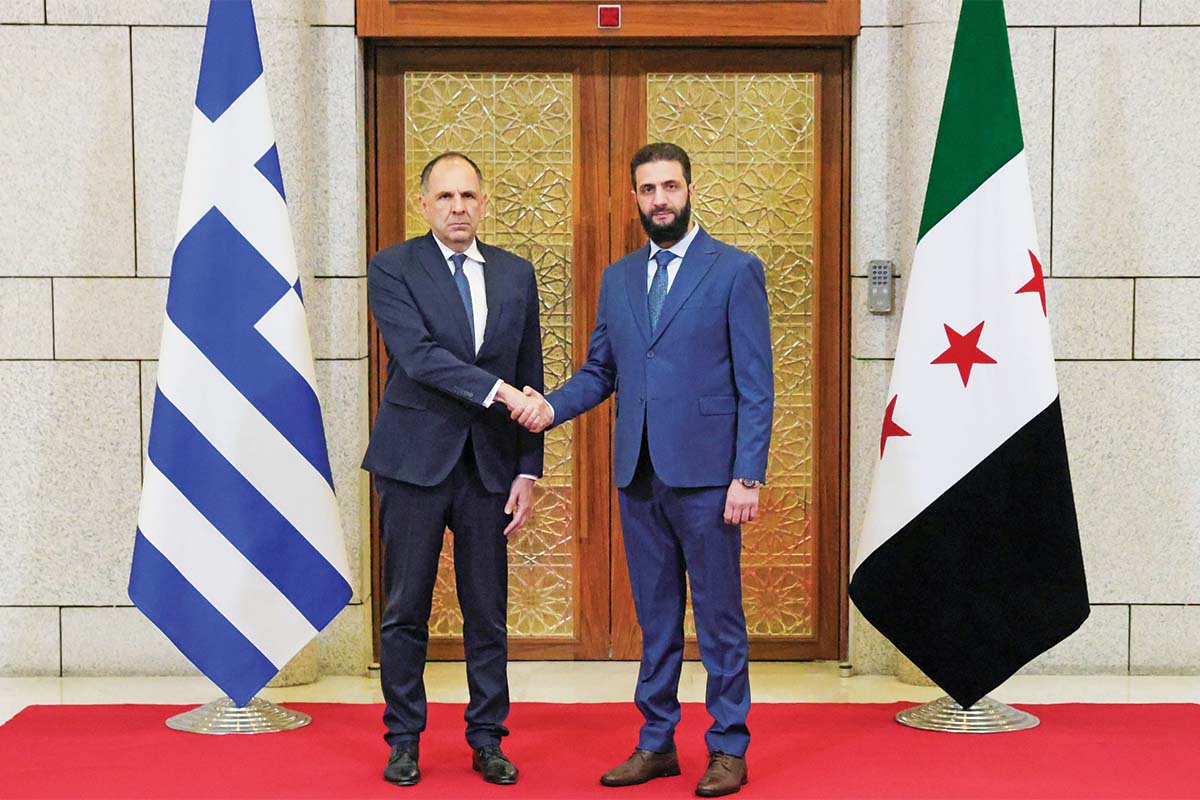 Επαφές Γεραπετρίτη (σε καλό κλίμα) στη Δαμασκό