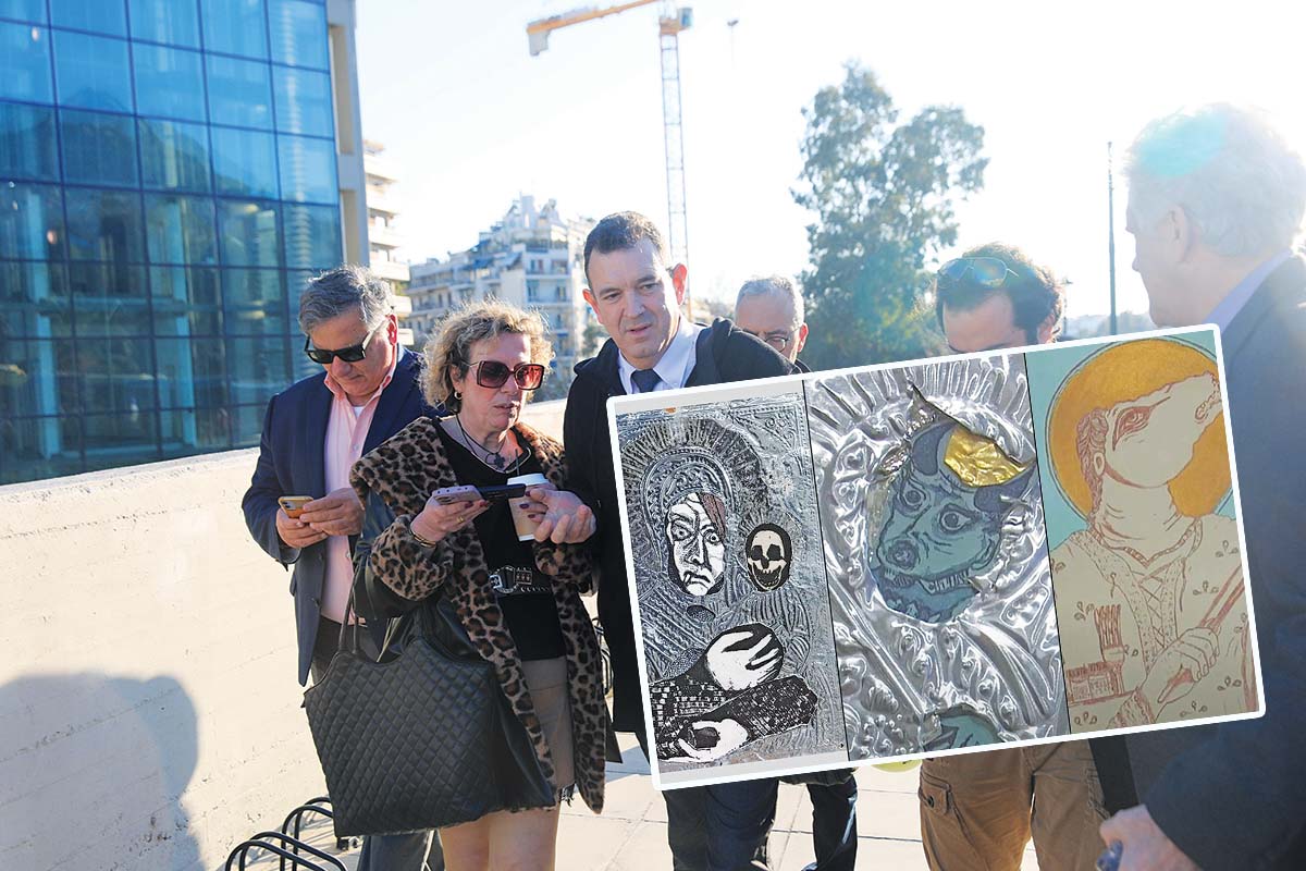 Βουλευτής ξήλωσε τα βλάσφημα έργα της Πινακοθήκης