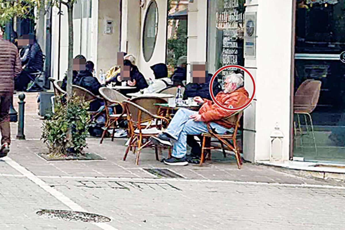 Επινε καφεδάκι ο «άρρωστος» Πέτρος Λεύκοβιτς