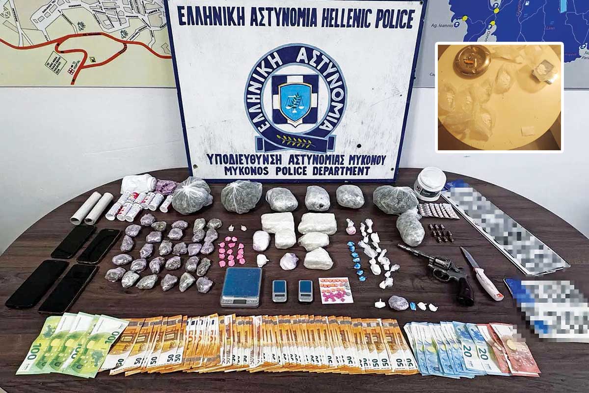 Μύκονος: Στη φάκα σπείρα ροζ κοκαΐνης