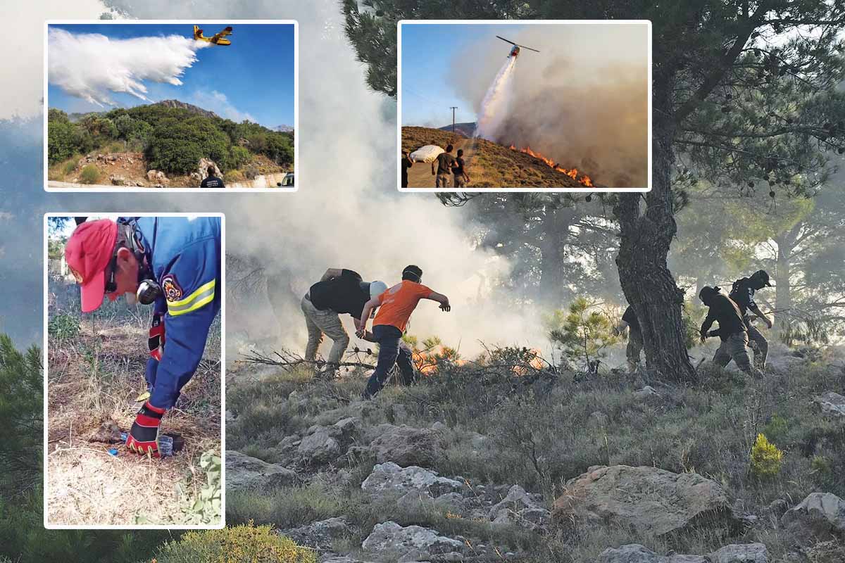 Ολική καταστροφή στη Χίο, πάνω από 60.000 στρέμματα έχουν γίνει στάχτη