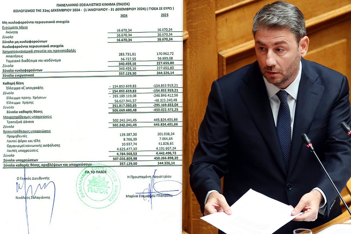 Μισό δις τα χρέη του ΠΑΣΟΚ