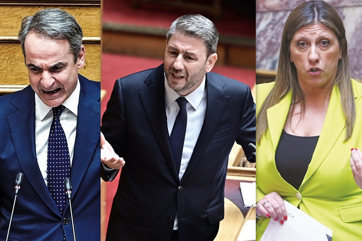 Σκληρή αντιπαράθεση Κυριάκου με Ανδρουλάκη, Κωνσταντοπούλου