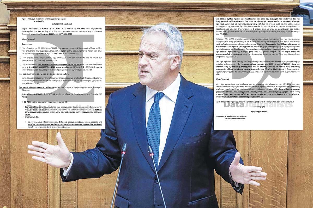 Ο Βορίδης ήξερε για τα «μαϊμού» βοσκοτόπια!