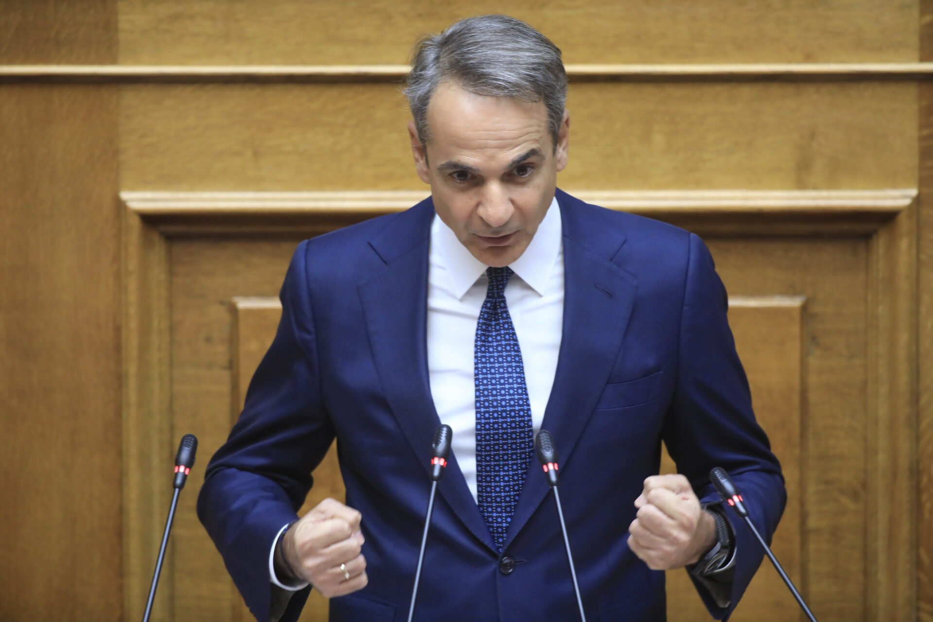 Βουλή: Στον κόσμο του ο Μητσοτάκης