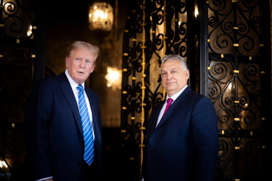 Hungarian Prime Minister Viktor Orban meets Donald Trump in Mar-a-Lago