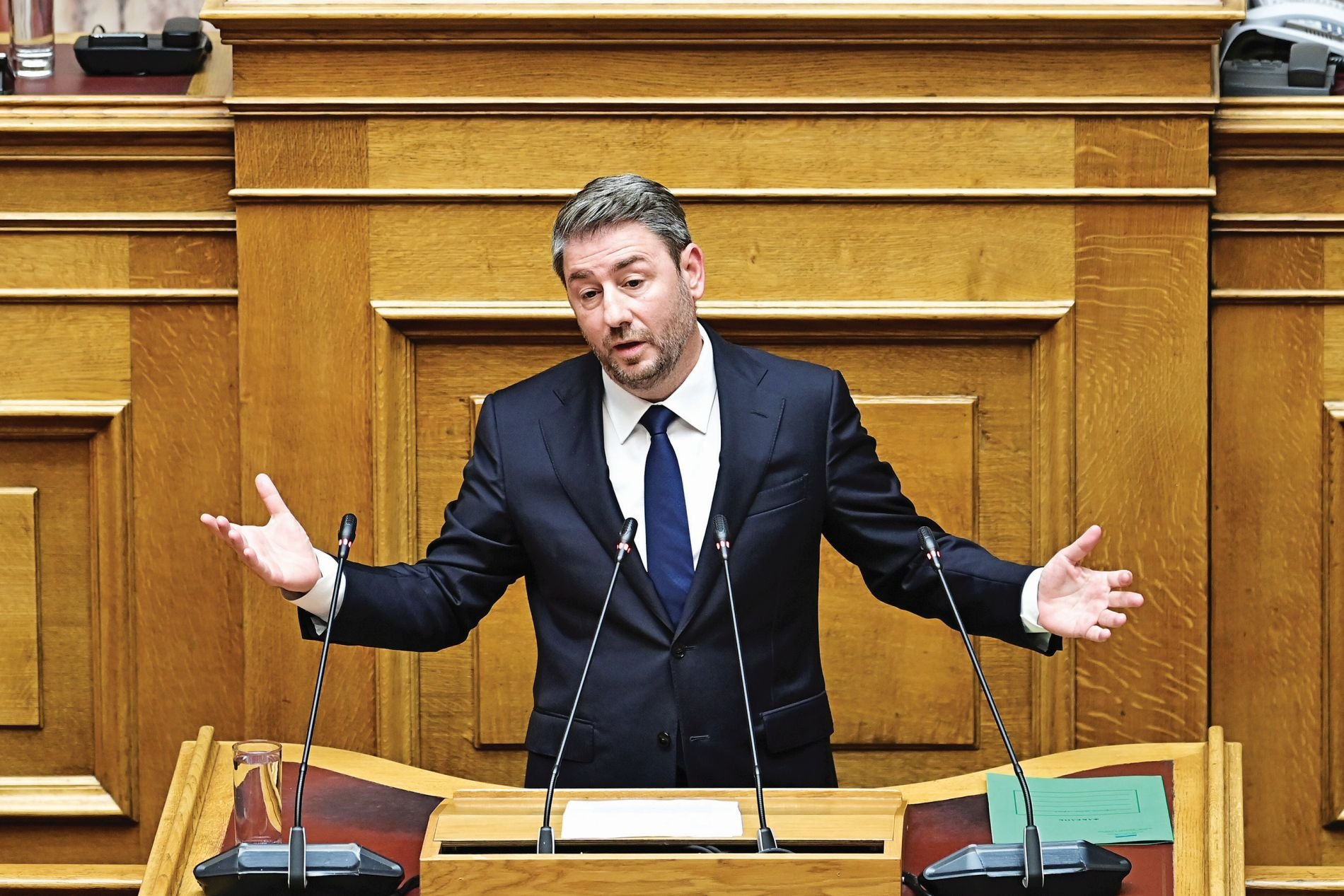 Συζήτηση στη Βουλή: Ο Ανδρουλάκης γνώριζε για την ανακοίνωση Δένδια αλλά… κοιμήθηκε