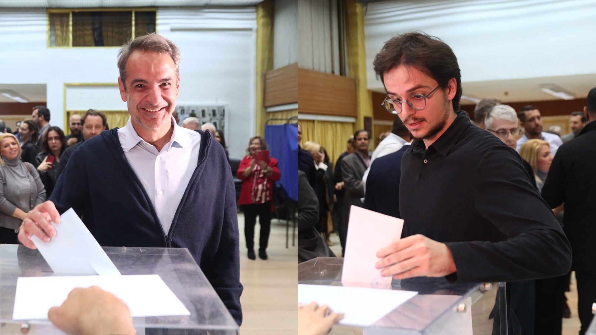 Εκλογές ΝΔ: Μαζί με τον γιο του ψήφισε ο Μητσοτάκης – Τι δήλωσε στις κάμερες