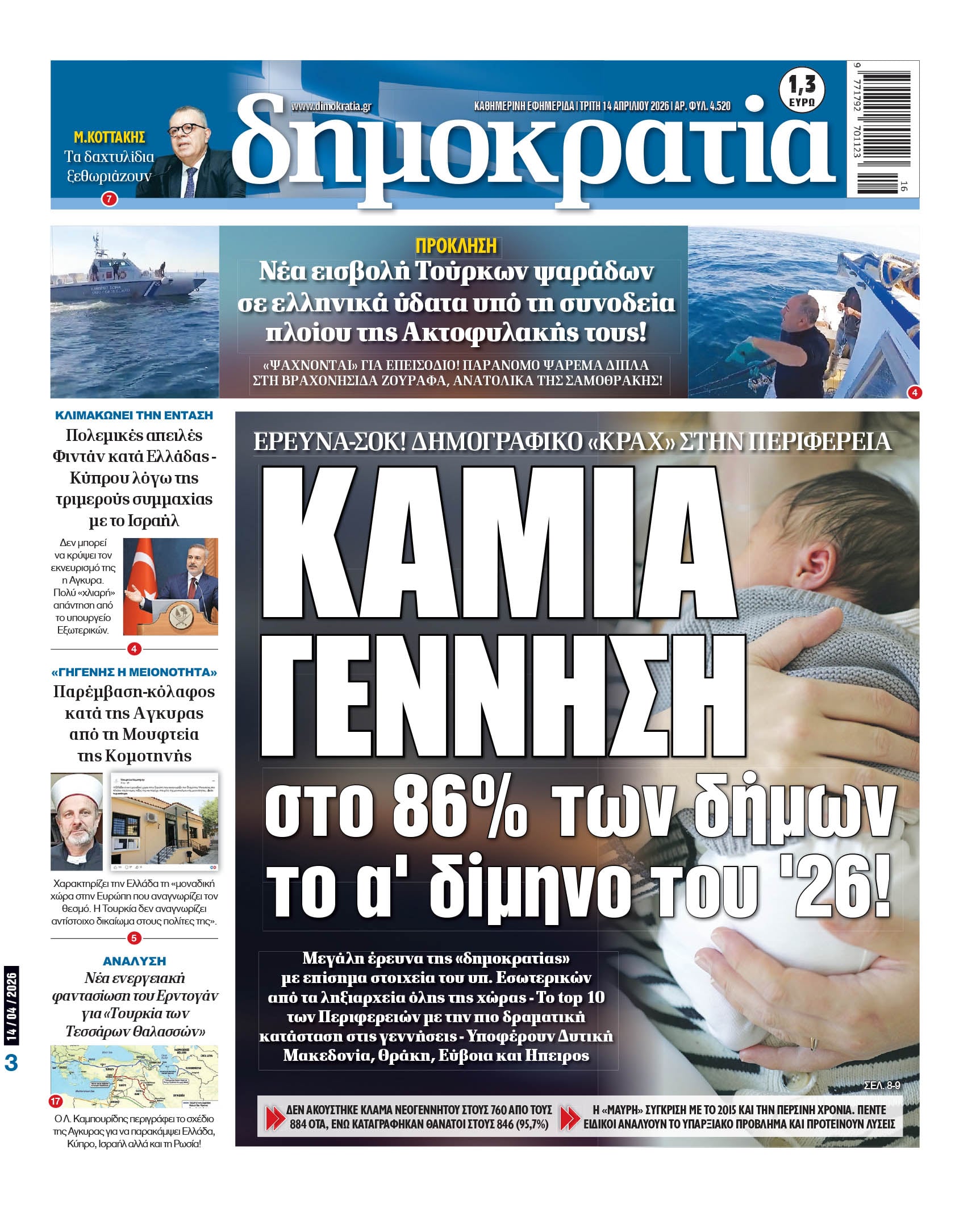 Τρίτη 14/04/2026