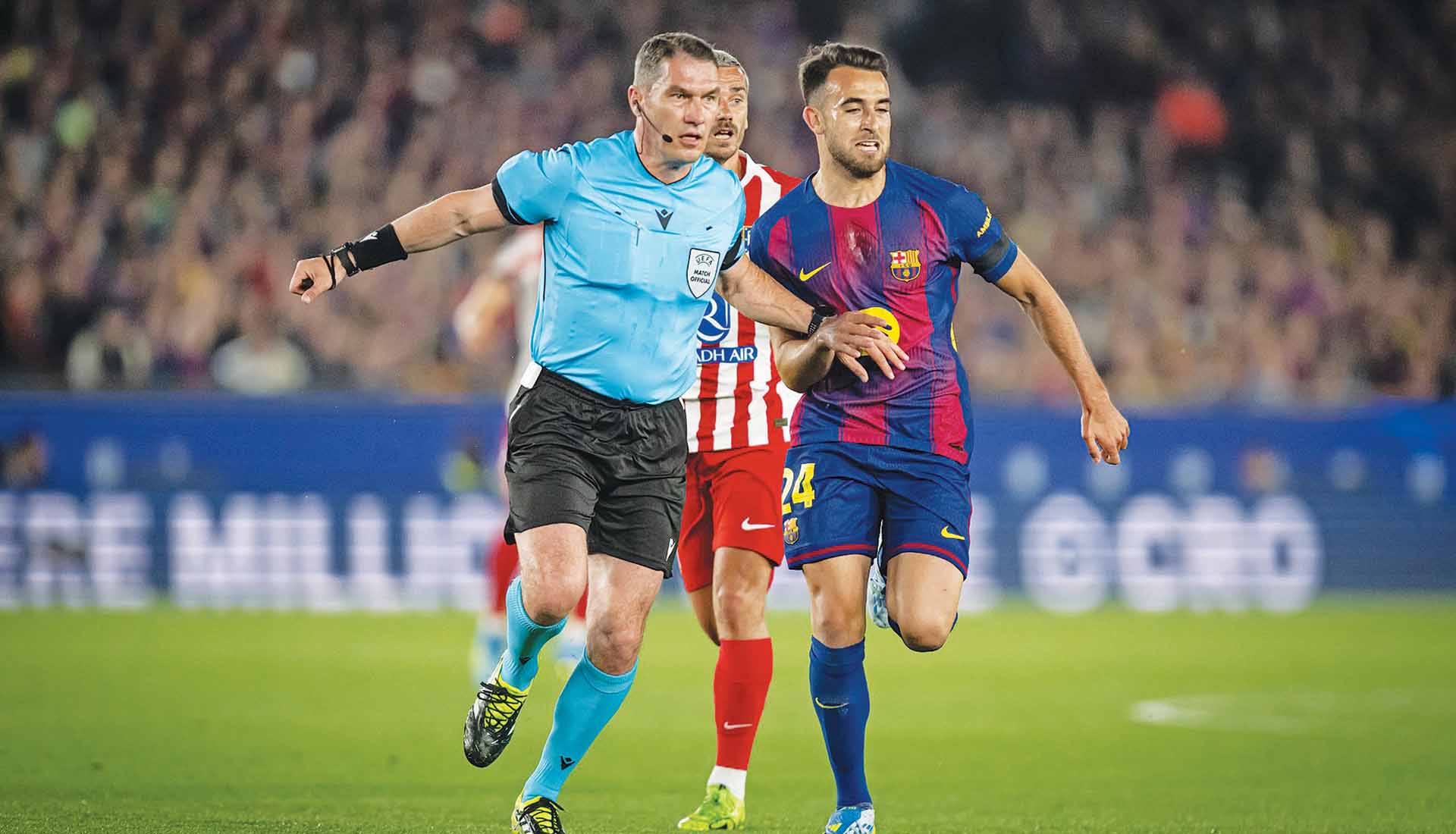 Δυσαρεστημένη η UEFA με τη διαιτησία στο Μπάρτσα – Ατλέτικο