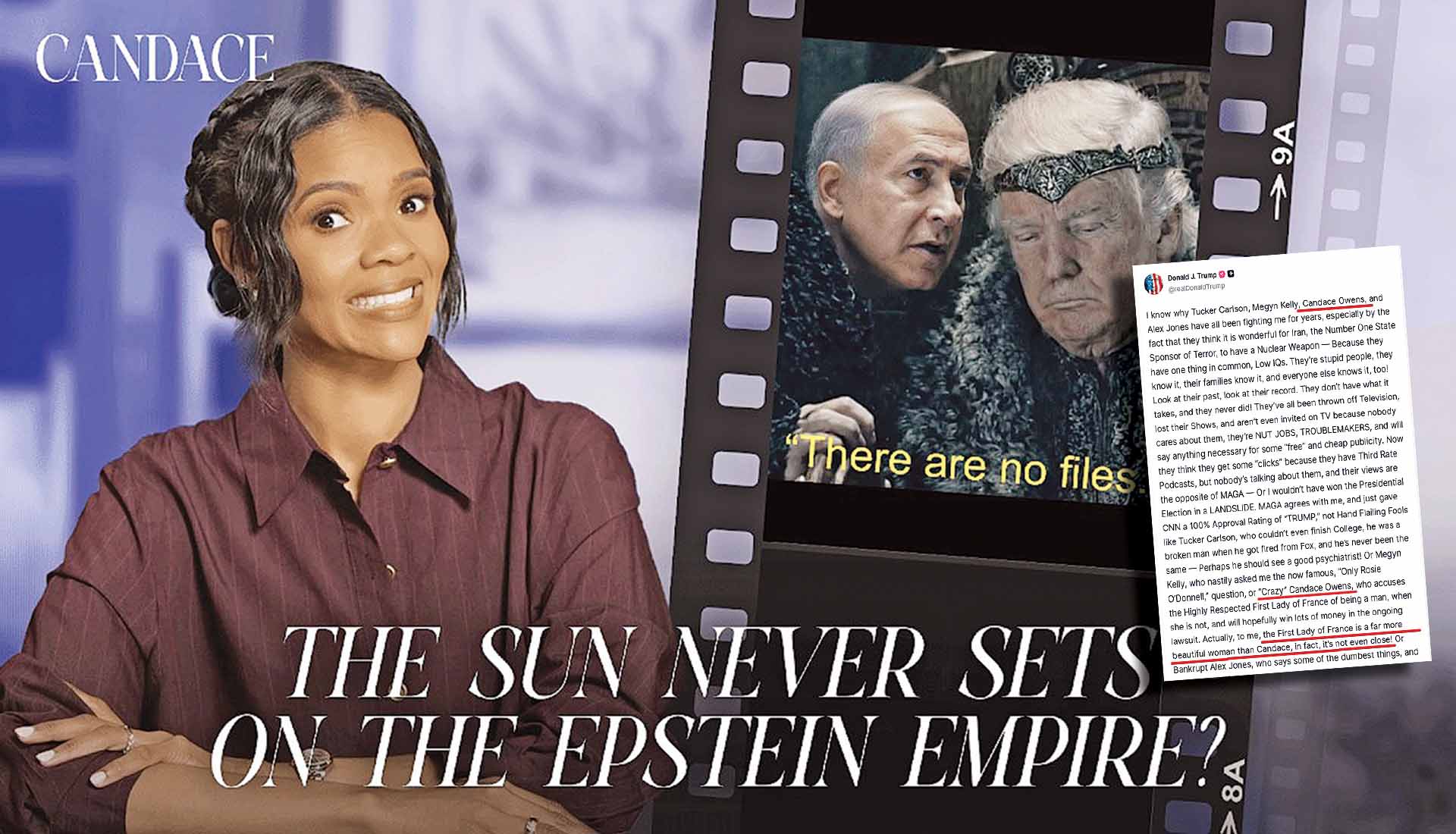 Κάντις Οουενς, Τραμπ και πλατωνικό σπήλαιο