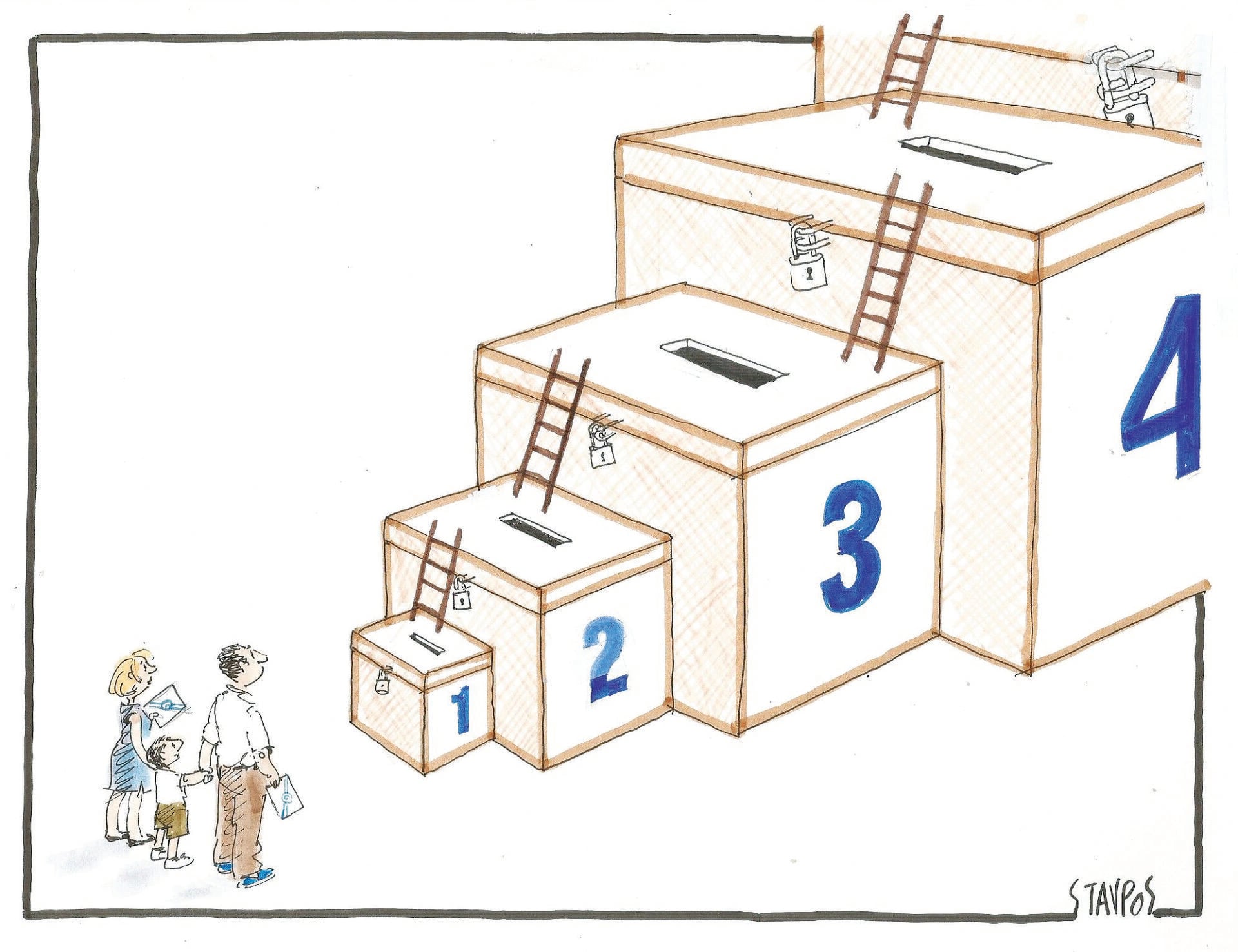 Σκίτσο της «Δημοκρατίας»