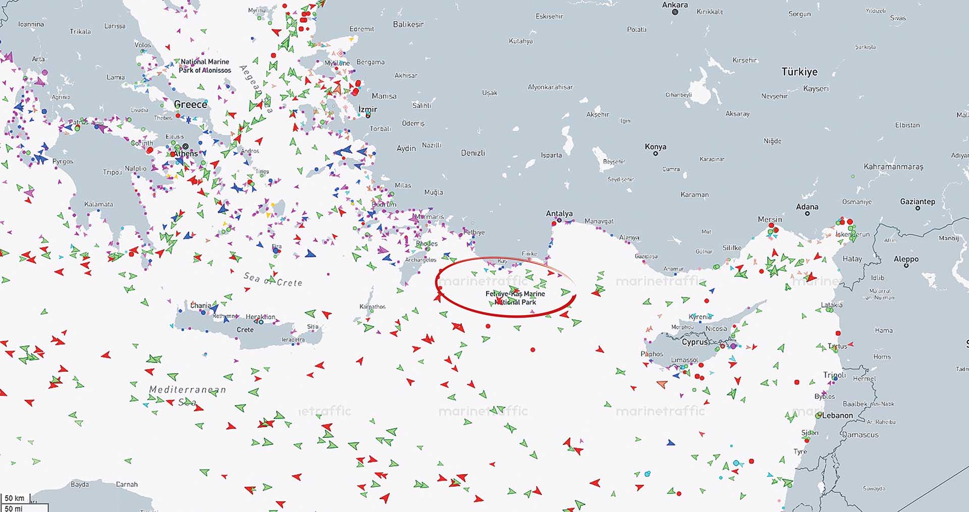 Τουρκικό όνομα στο Καστελόριζο έδωσε και το Marine Traffic