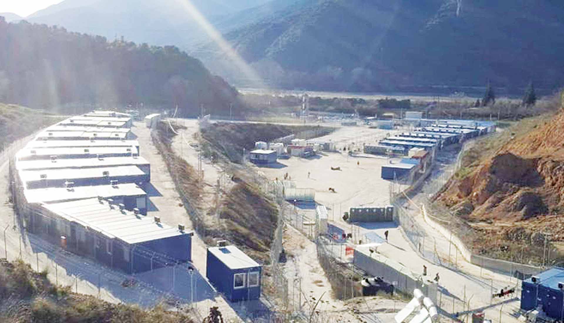 H κλειστή δομή φιλοξενίας στο Κλειδί του Δήμου Σιντικής, στις Σέρρες