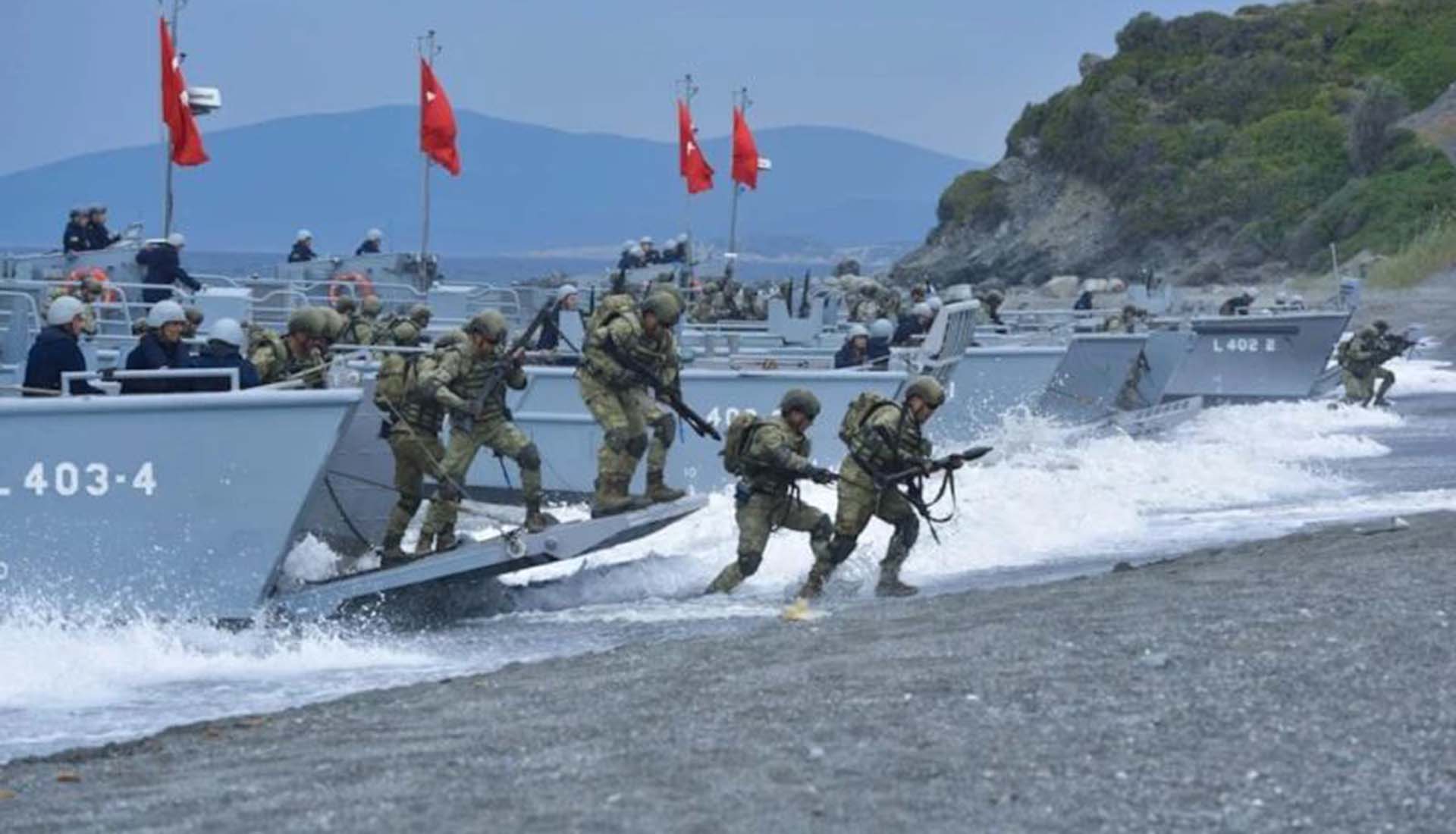 Τουρκικό σόου σε άσκηση με σύνθημα την «κατάληψη νησιού στο Αιγαίο»