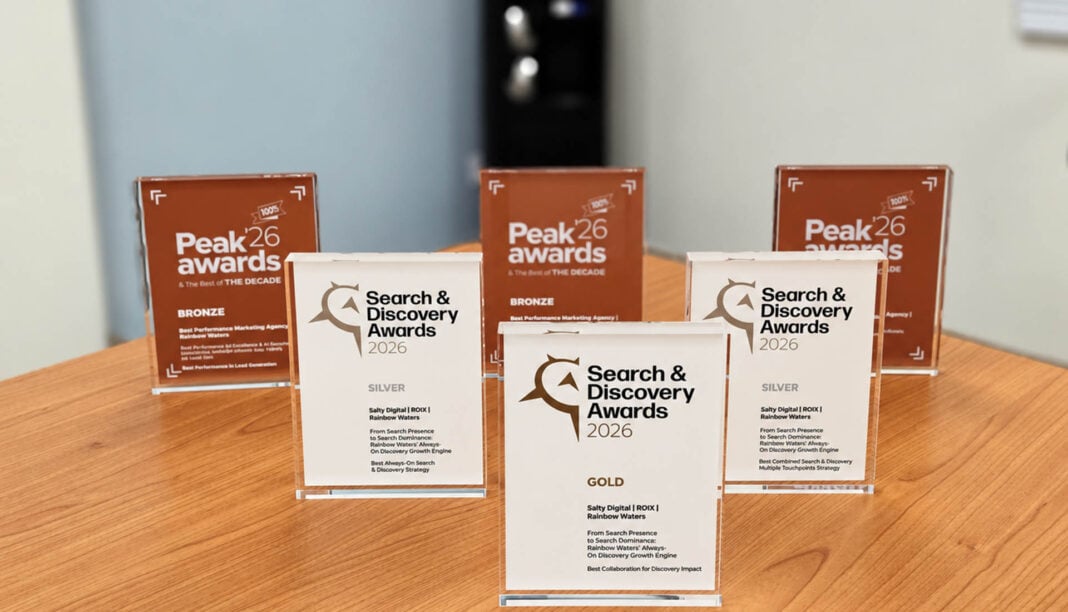 Έξι σημαντικές διακρίσεις για τη Rainbow Waters στα Search & Discovery Awards και Peak Awards 2026 Έξι σημαντικές διακρίσεις για τη Rainbow Waters στα Search & Discovery Awards και Peak Awards 2026