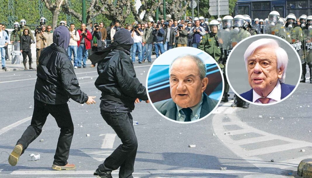 Στιγμιότυπο από παλαιότερα επεισόδια που έγιναν κατά τη διάρκεια απεργιακής συγκέντρωσης Στιγμιότυπο από παλαιότερα επεισόδια που έγιναν κατά τη διάρκεια απεργιακής συγκέντρωσης