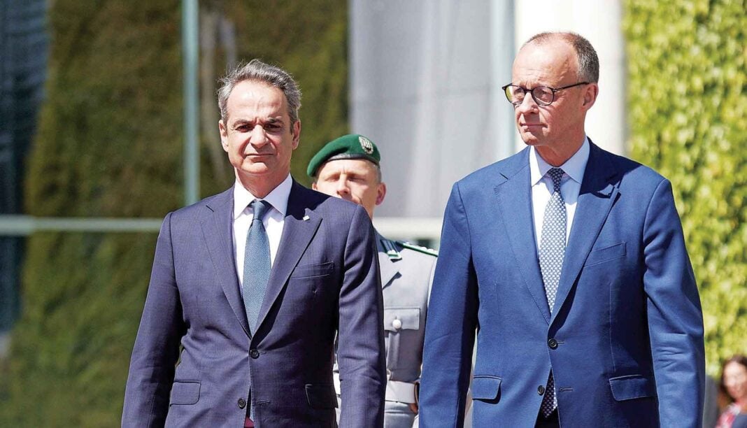 Ο Ελληνας πρωθυπουργός και ο Γερμανός καγκελάριος Ο Ελληνας πρωθυπουργός και ο Γερμανός καγκελάριος